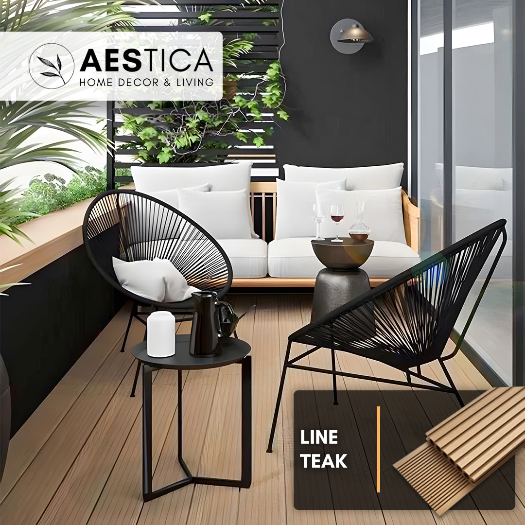 Decking WPC Outdoor Flooring Lantai Kayu Papan Kolam Taman | AESTICA