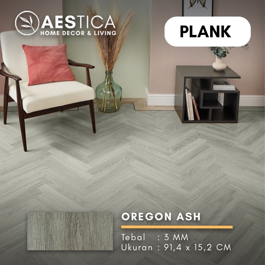 Lantai Vinyl Flooring Kayu 3MM Plank Per BOX 24PCS | AESTICA