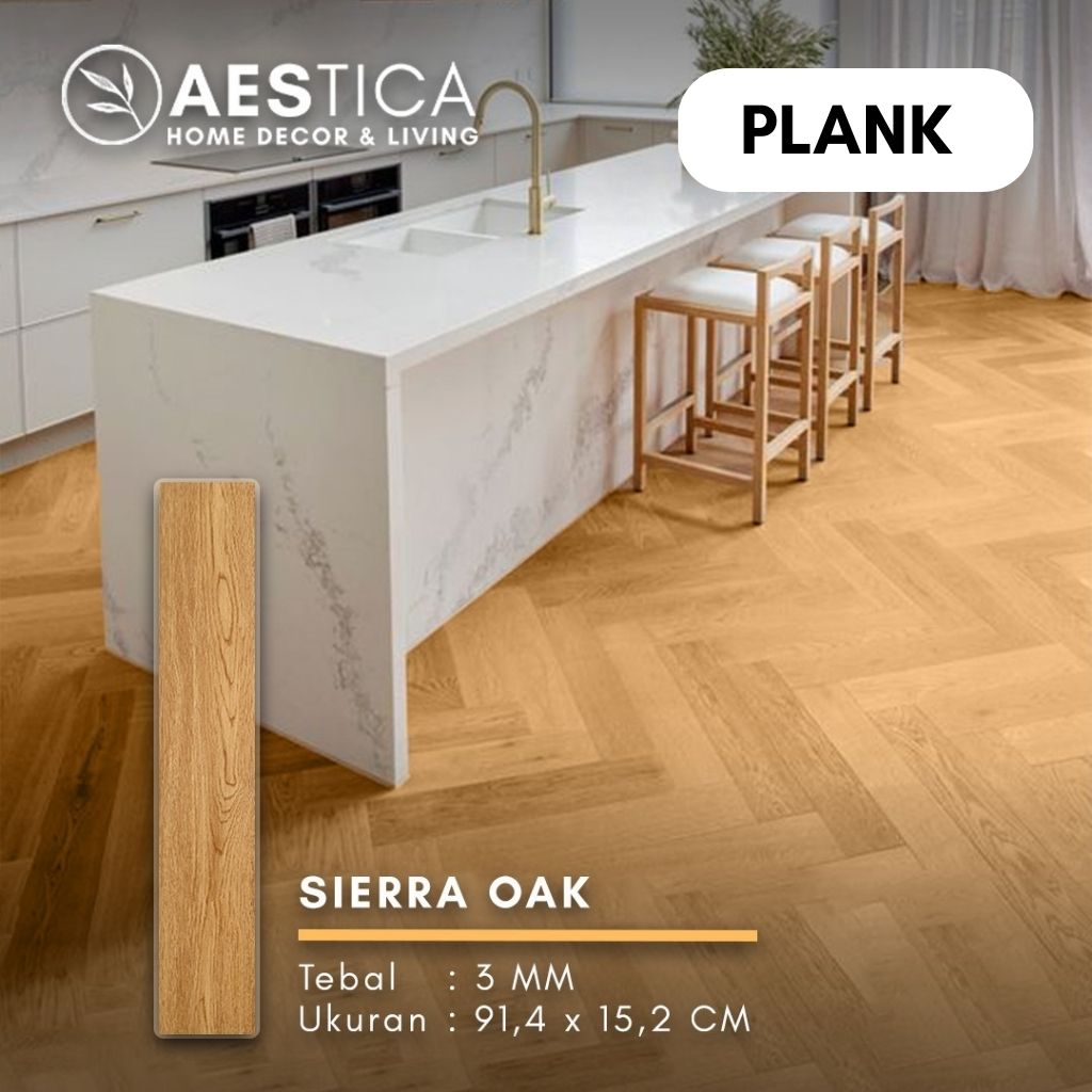 Lantai Vinyl Flooring Kayu 3MM Plank Per BOX 24PCS | AESTICA