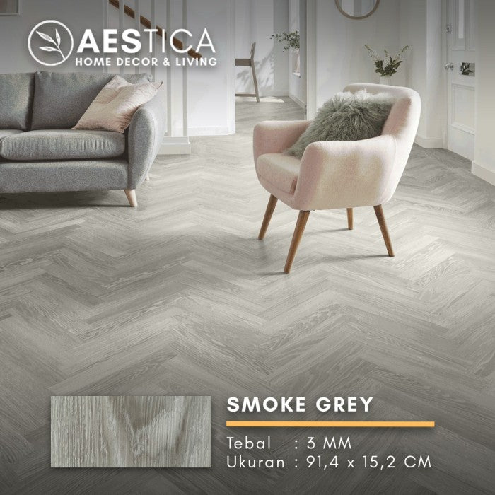 Lantai Vinyl Flooring Kayu 3MM Plank Per BOX 24PCS | AESTICA