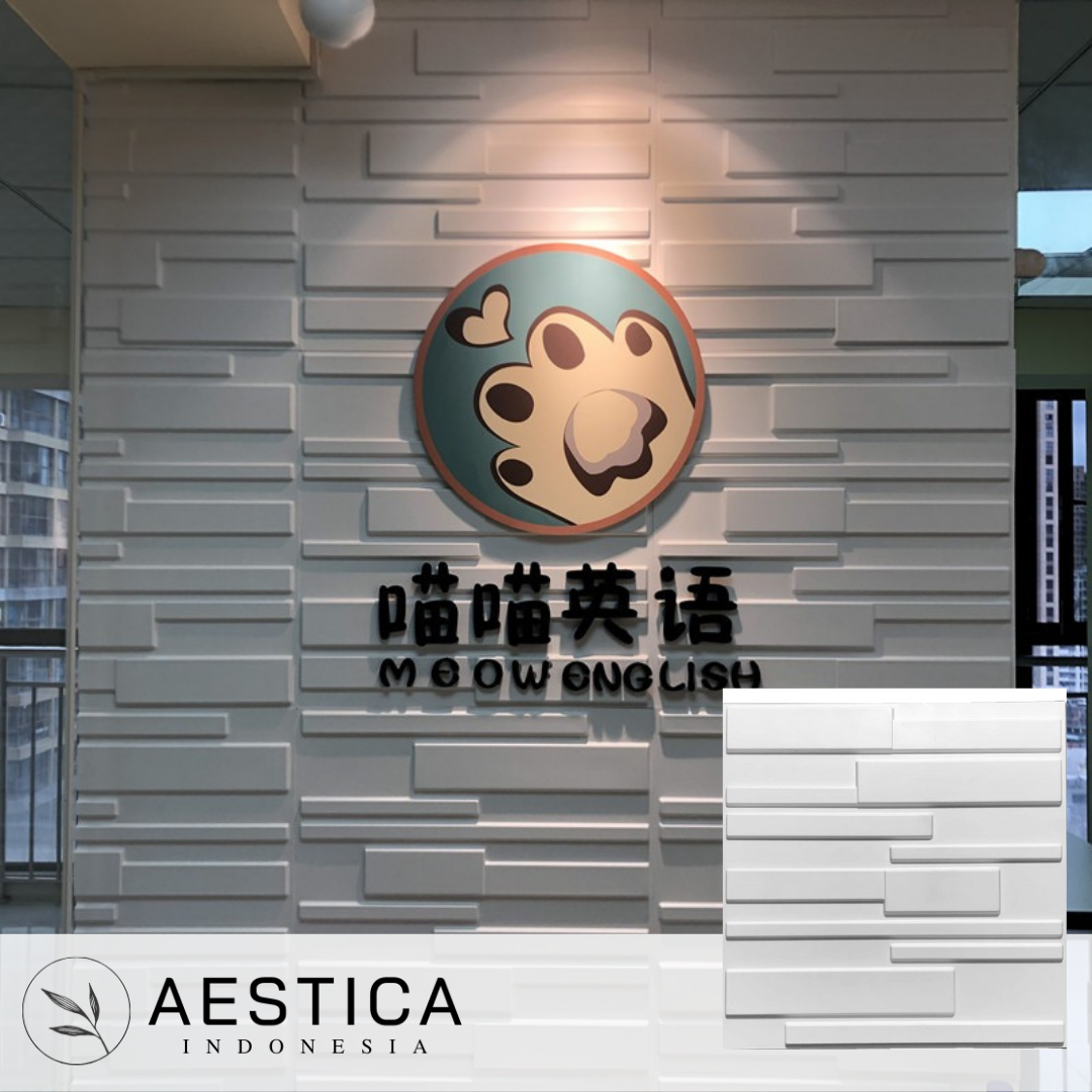 3D PVC Wall Panel Per BOX 50CMx50CM Dinding Wallpaper Dekor Rumah | AESTICA