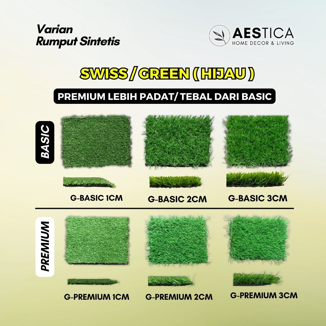 Karpet Rumput Hias Sintetis Grass Dekor Taman Golf Outdoor | AESTICA
