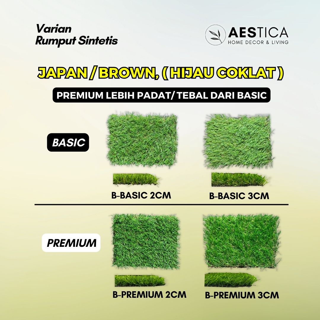 Karpet Rumput Hias Sintetis Grass Dekor Taman Golf Outdoor | AESTICA