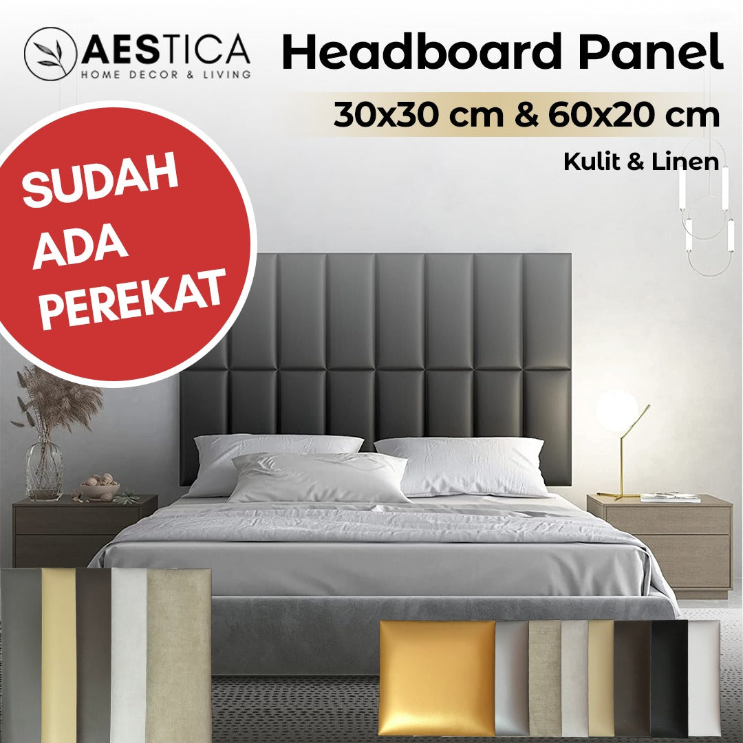 Headboard Panel/Sandaran Kasur Sticker 60x20 & 30x30cm | AESTICA
